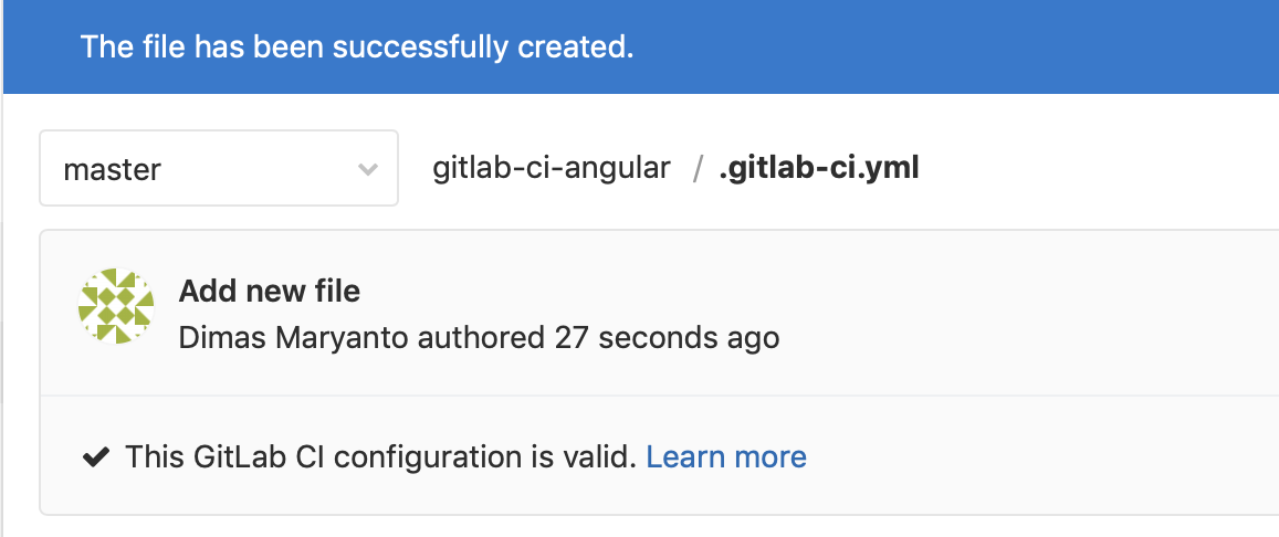 valid gitlab-ci