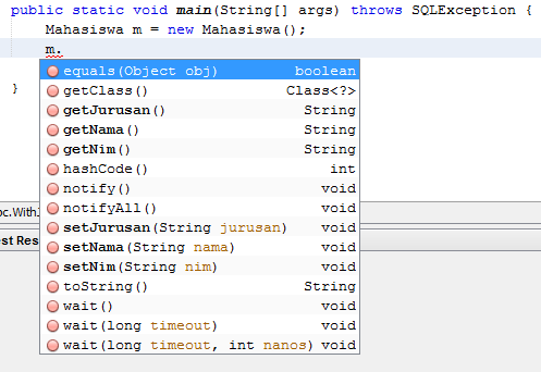 Netbeans autocomplete