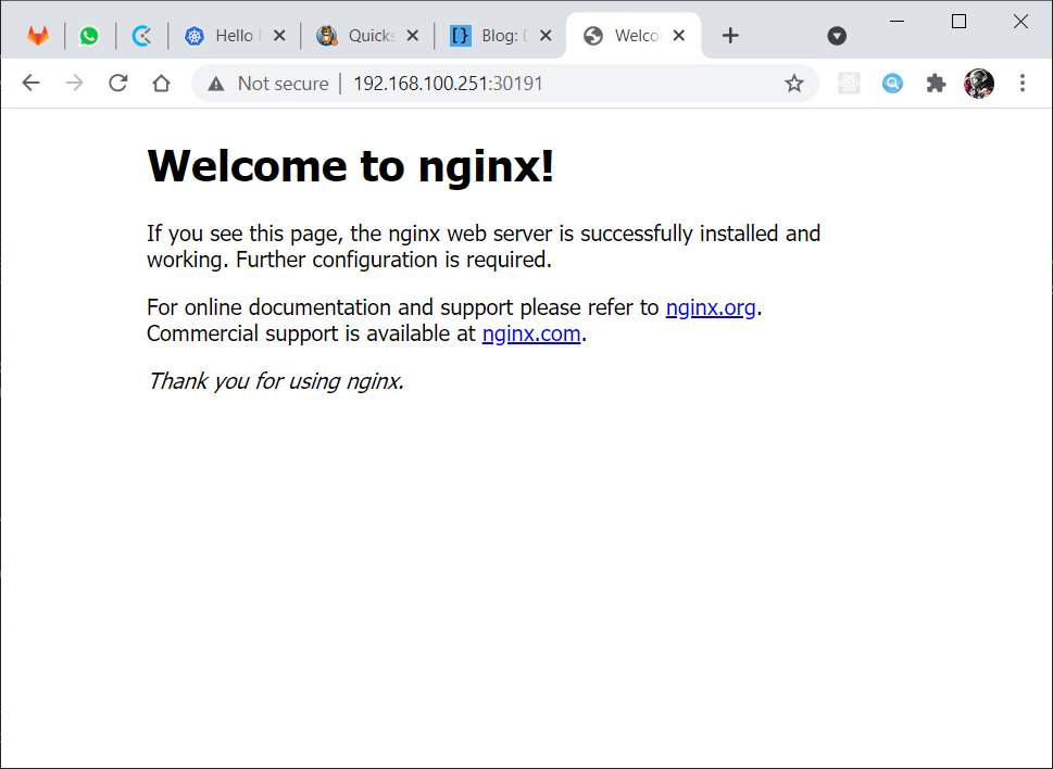 nginx-running