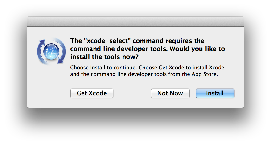 xcode select install