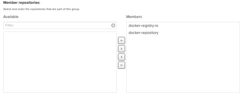 group docker selected