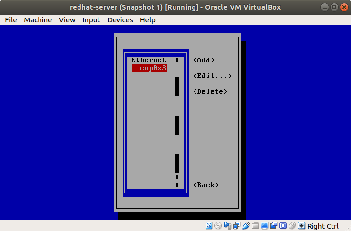 nmtui ethernet